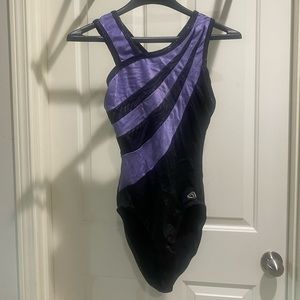 Purple one shoulder gymnastics leotard size AL